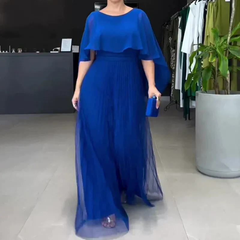 🔥2025 HOT SALE🔥 Comfortable Plus-Size Dress with Shawl Sleeves