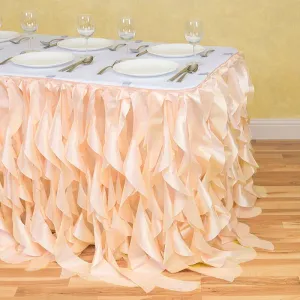 21 ft. Curly Willow Table Skirt (12 Colors)