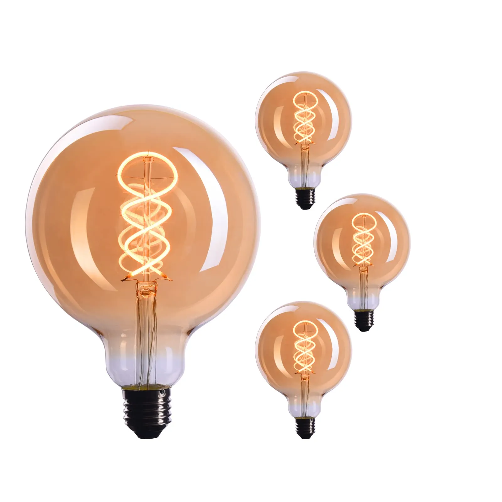 6x Edison Light Bulb E26 Base Dimmable Incandescent Bulbs, 110v-130v, 40 Watt