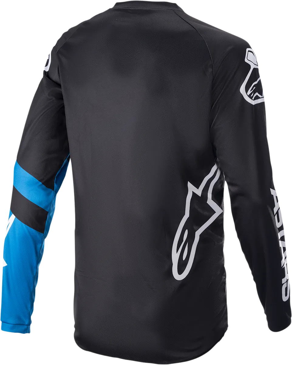 ALPINESTARS Racer V3 Long-Sleeve Jersey - Black/Bright Blue - 2XL 1762822-1078-2X