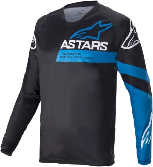 ALPINESTARS Racer V3 Long-Sleeve Jersey - Black/Bright Blue - 2XL 1762822-1078-2X