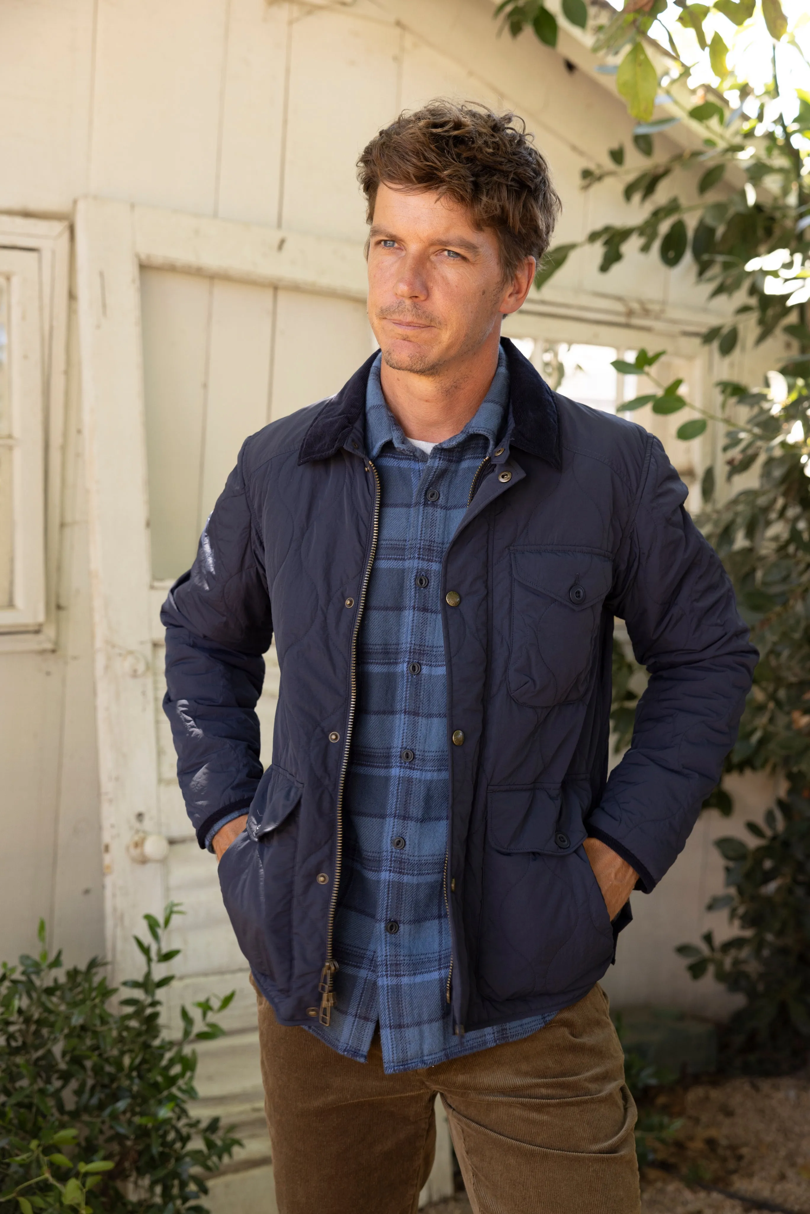 Andrew Lightweight Quilted Jacket - Navy