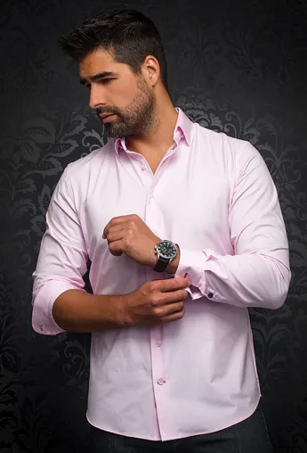 Au Noir 360° Stretch Shirt | ALEXANDER-SLD, Pink