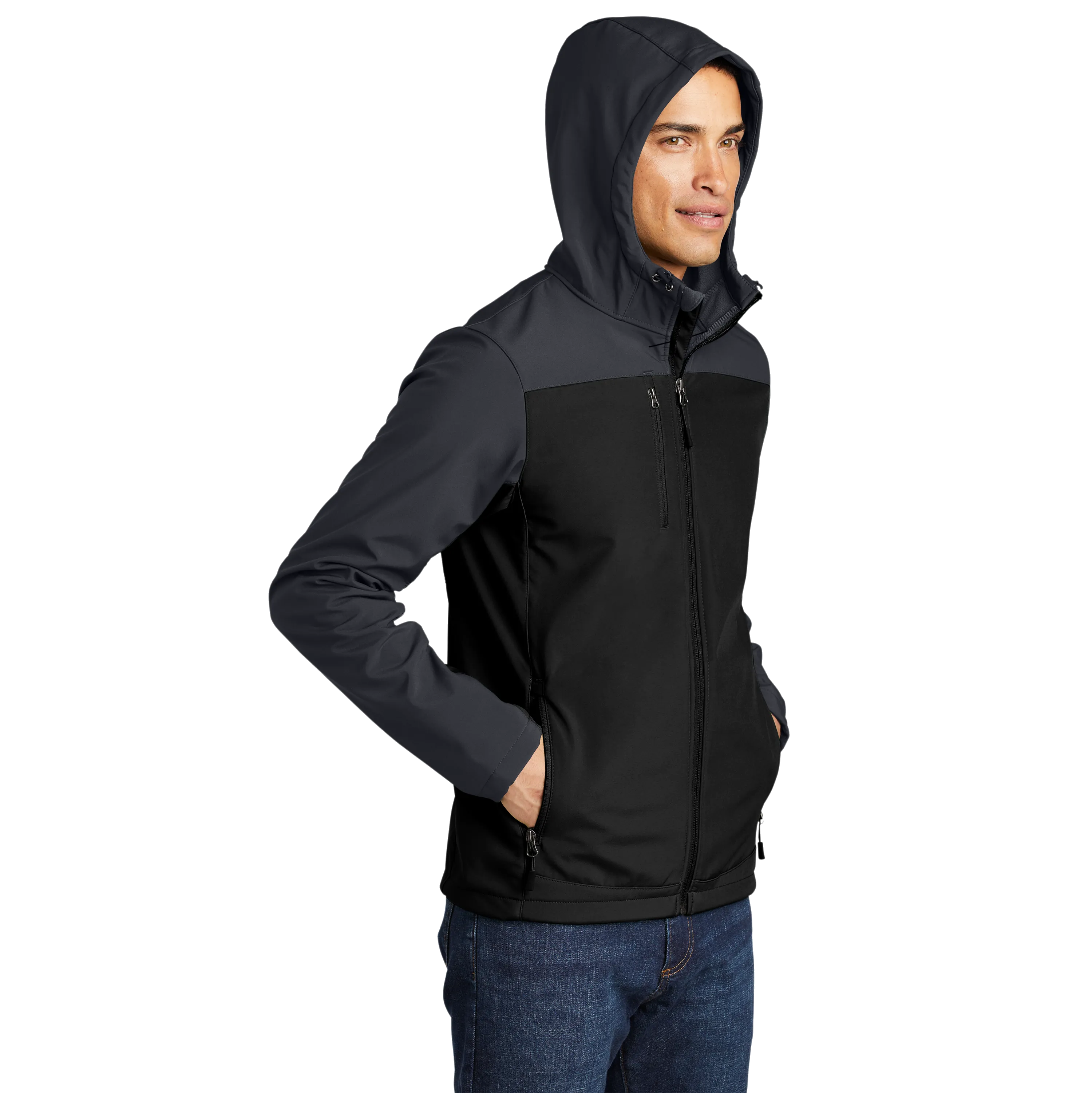 B2496M Hooded Core Soft Shell Jacket