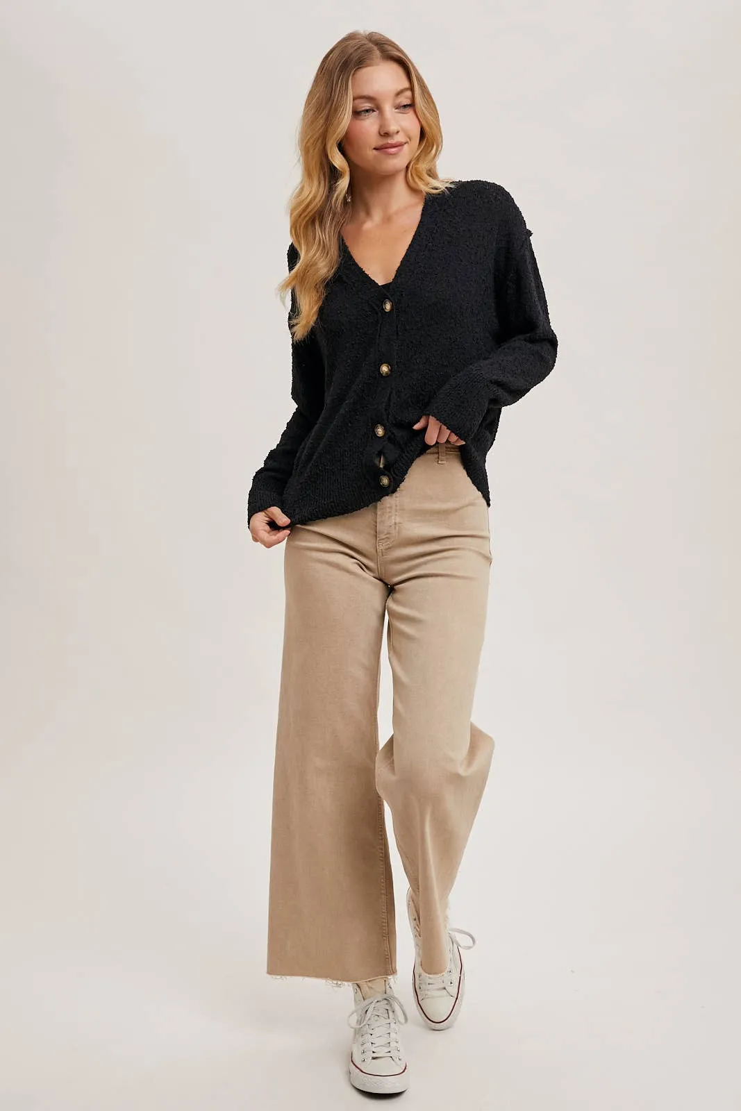 Black Betty Button-Down Cardigan