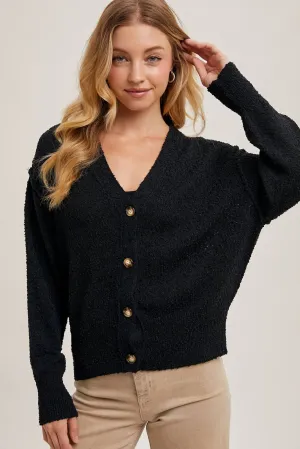 Black Betty Button-Down Cardigan