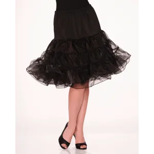 Black Tea Length Petticoat