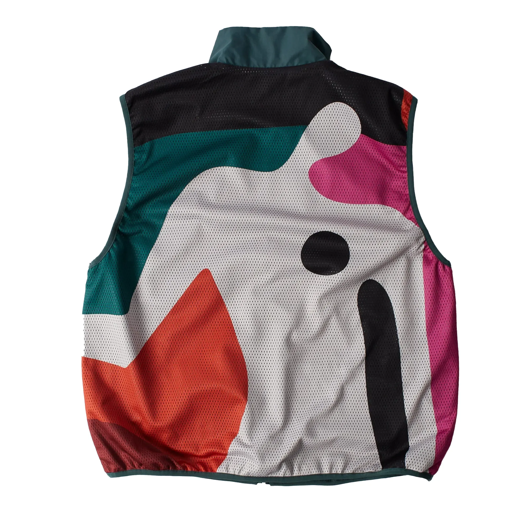 By Parra Ghost Cave Reversible Vest Green