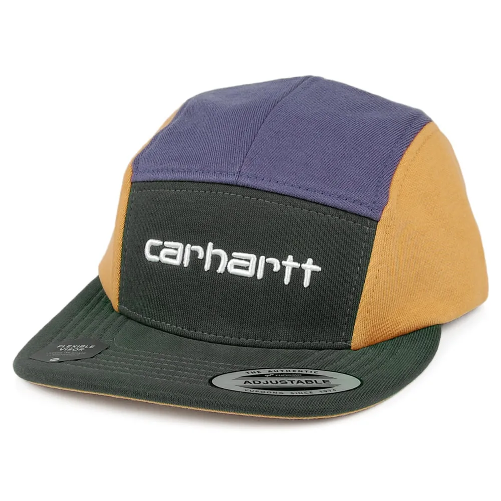 Carhartt WIP Hats Tricol 5 Panel Cap - Teal-Yellow-Purple