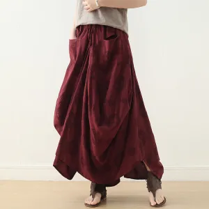 Casual Summer Women Skirts Women Skirts Women Linen Cotton Skirts ATM962323