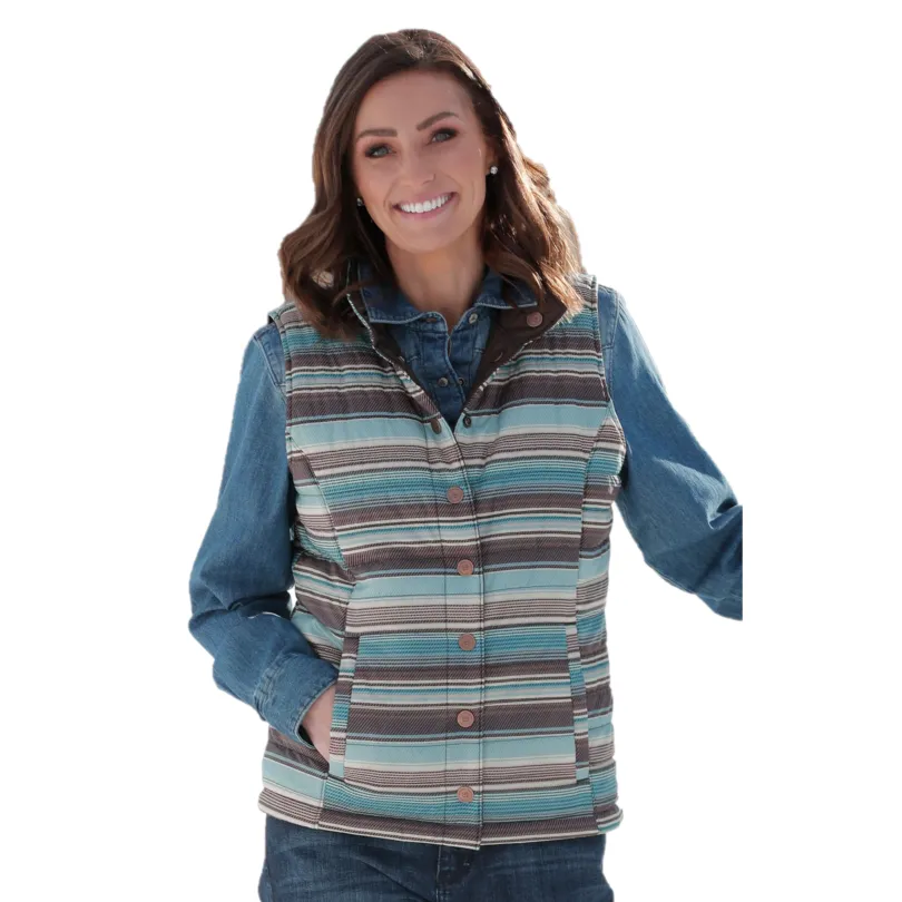 Cinch Ladies Brown Reversible Vest MAV9888001