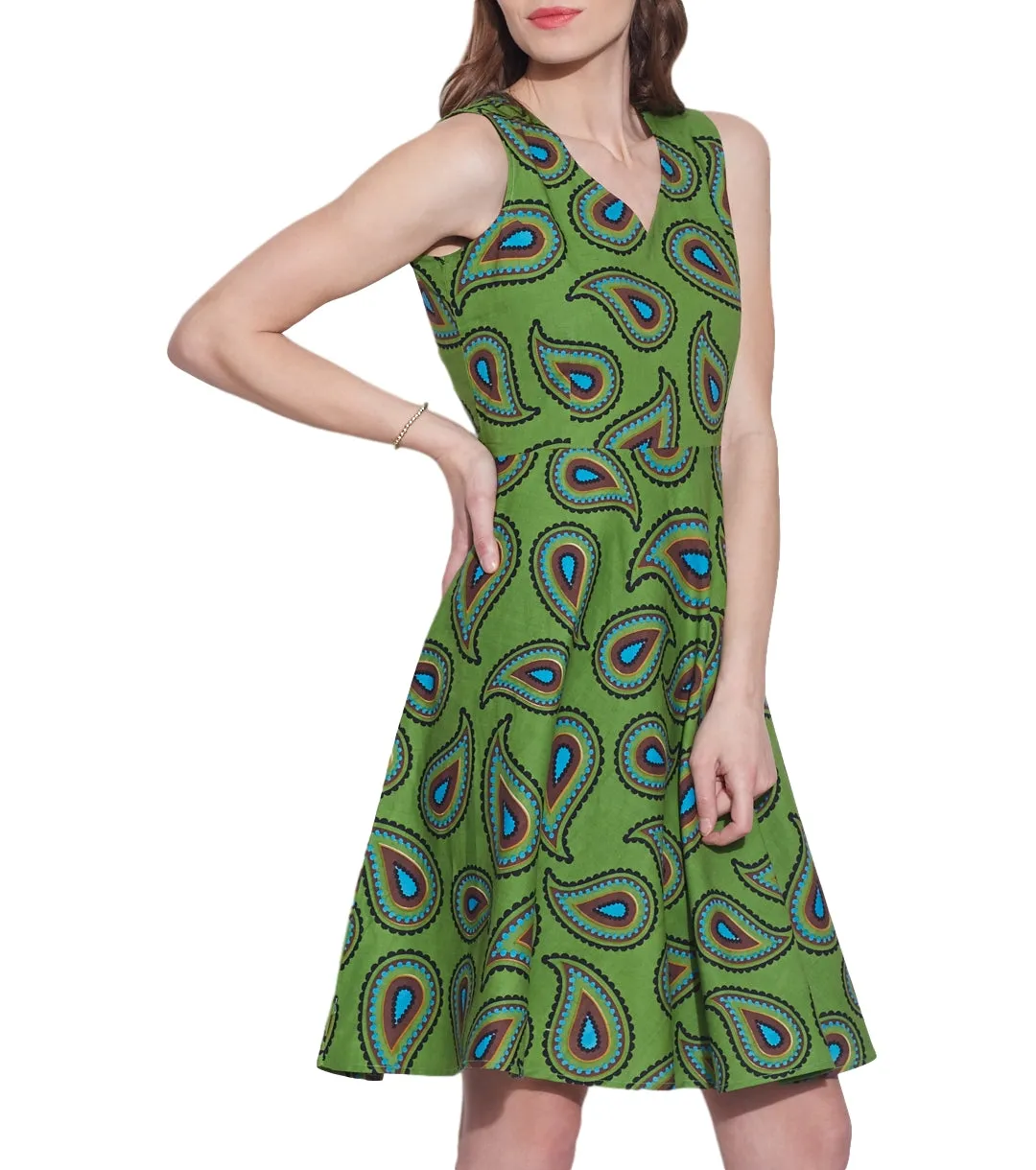 Clothes For Women Cotton Printed Dress,Machine Washable,W-CPD42-1623, Size-42 Inch