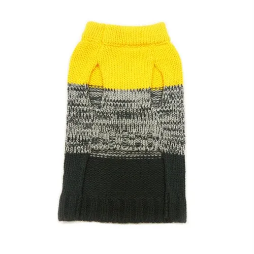 Color Block Dog Sweater - Yellow