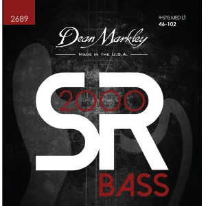 Dean Markley SR2000 High Performance Bass Guitar Strings Medium Light 4 String 46-102