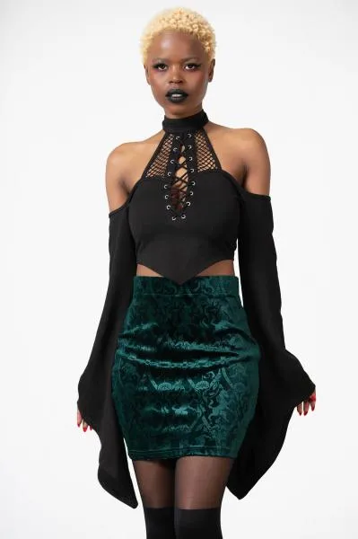 Doom Duchess Skirt - Emerald -