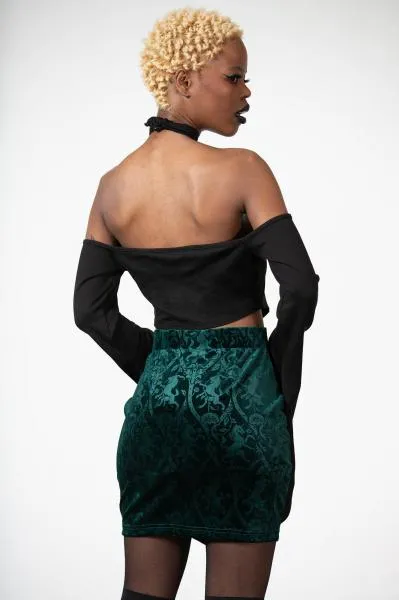 Doom Duchess Skirt - Emerald -