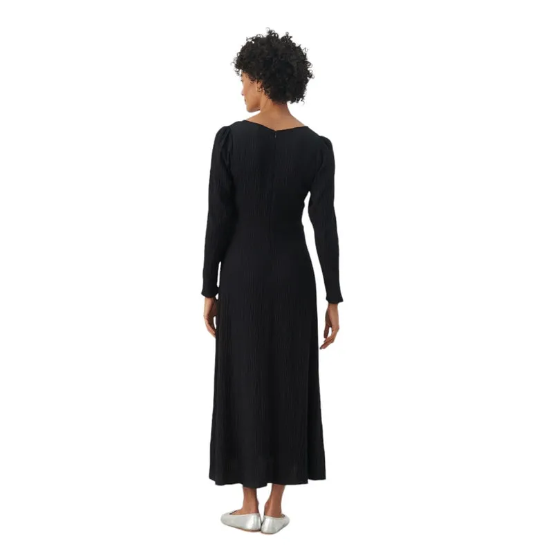 Elfrida Long Dress in Dark Navy