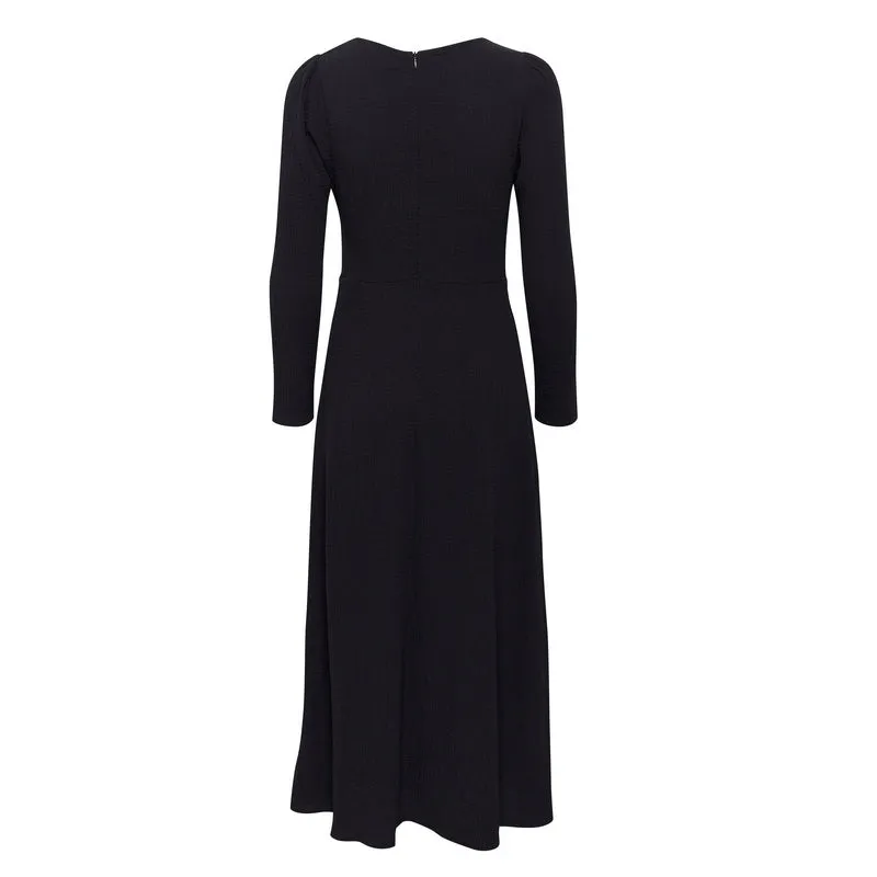 Elfrida Long Dress in Dark Navy