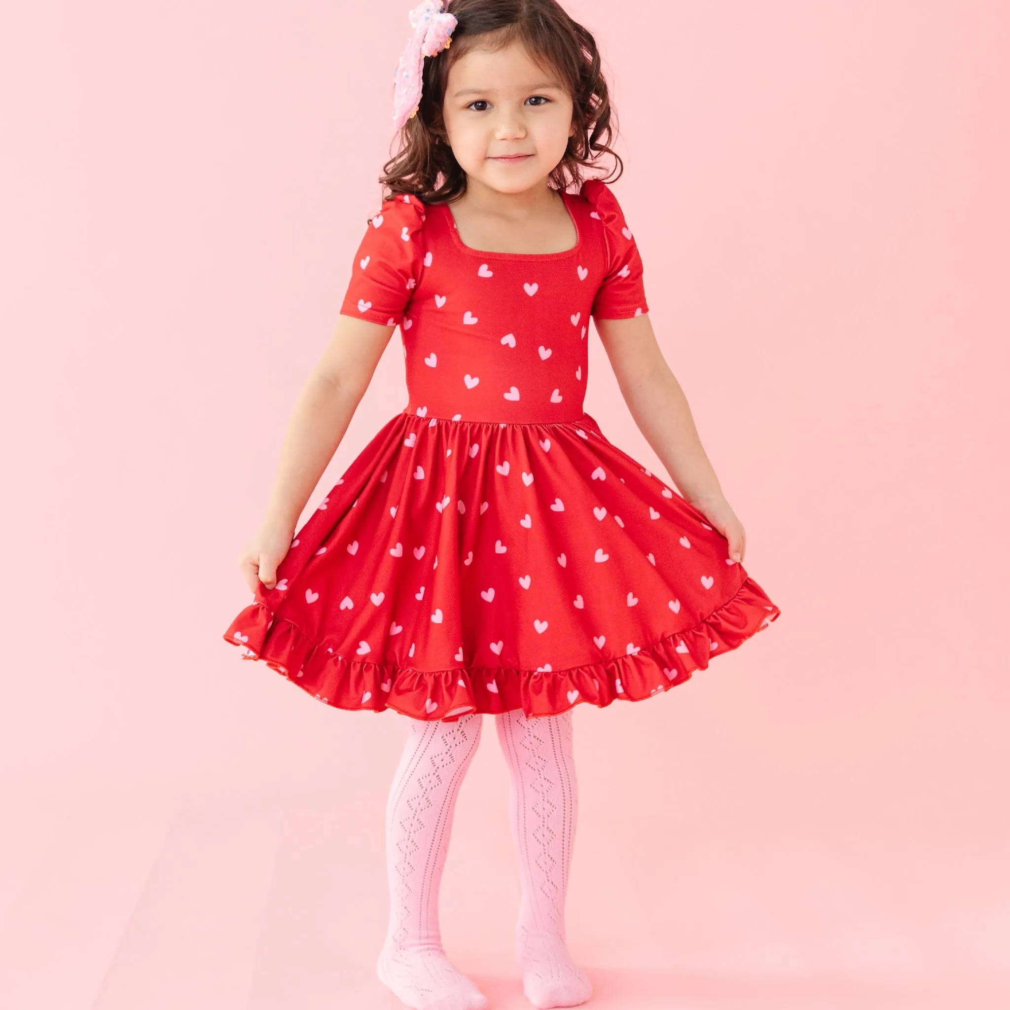 Falling Hearts Mod Twirl Dress