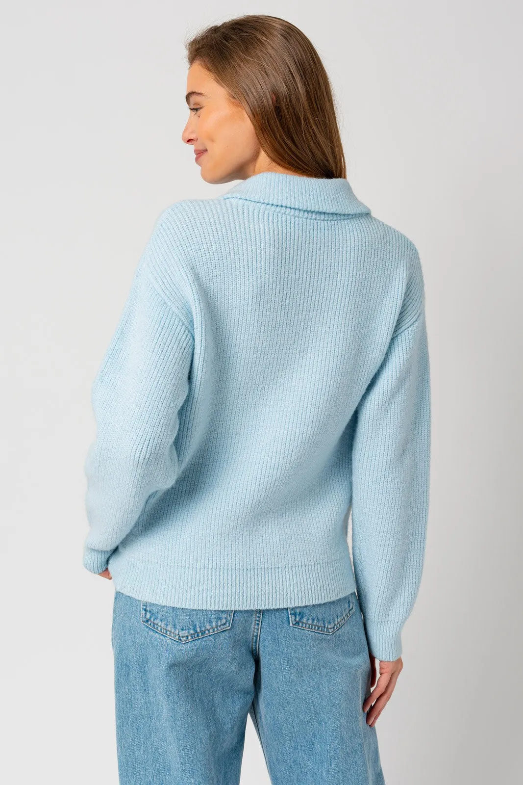 Feel the Ocean Breeze Zip Up Sweater - Final Sale