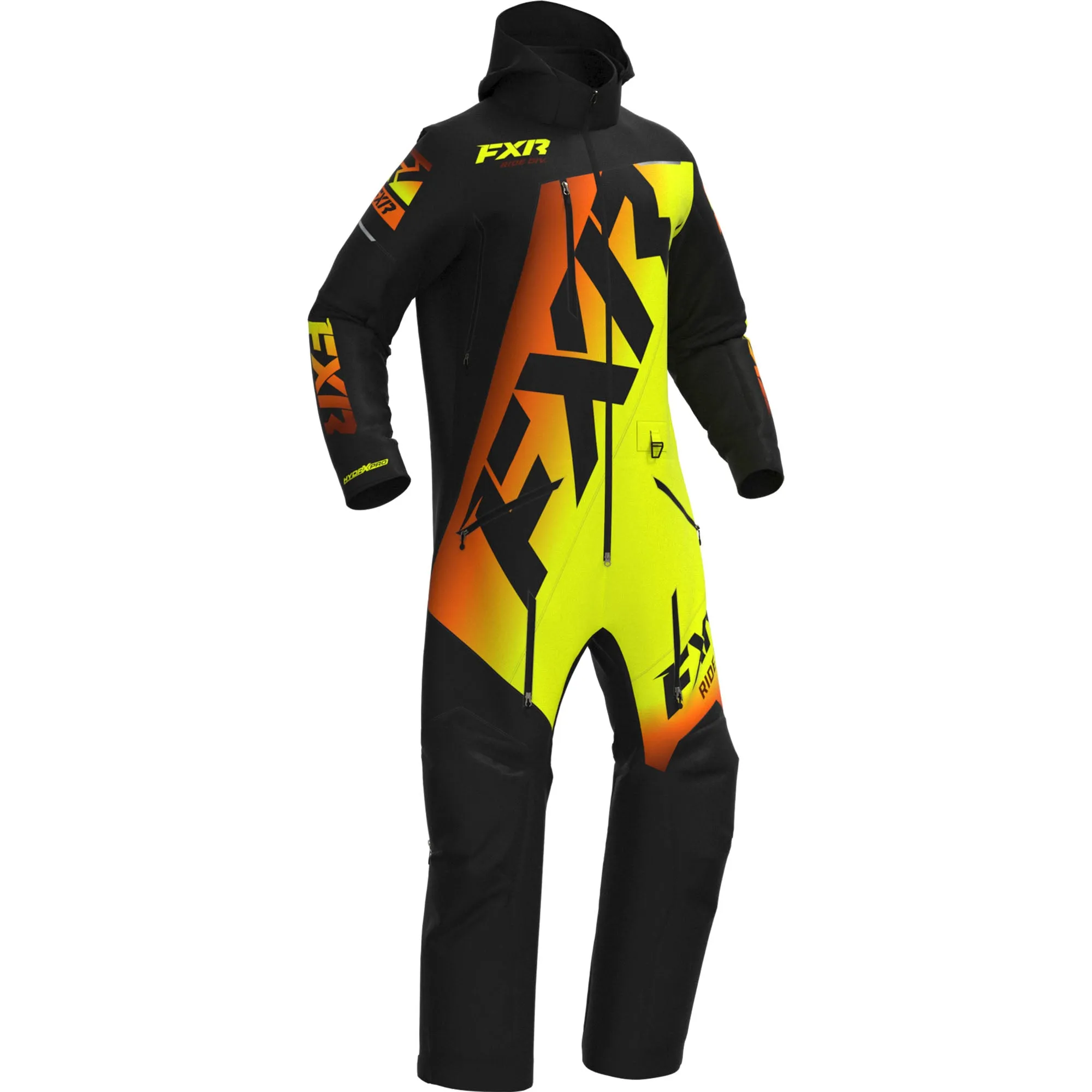 FXR  Black Inferno CX Lite Monosuit HydrX Pro Uninsulated Dry Vent Snowproof