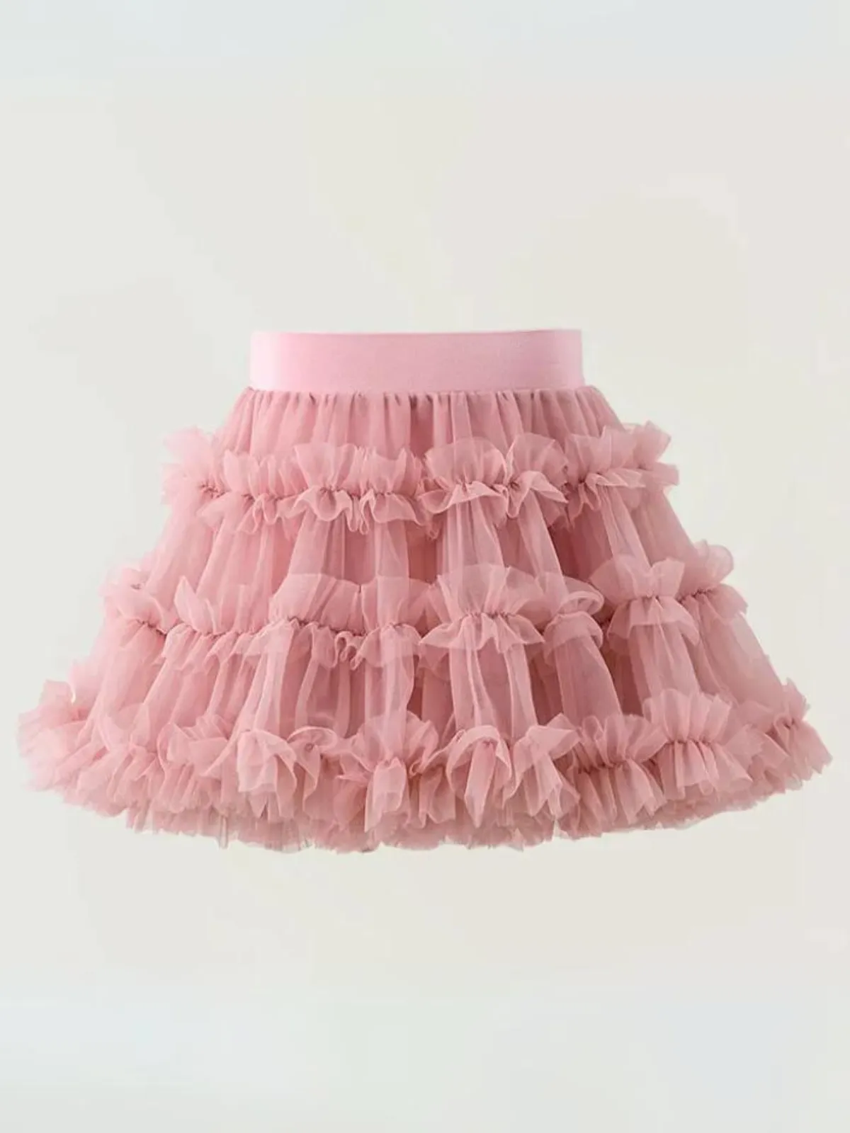 Girl's Charming Tulle Layered Skirt