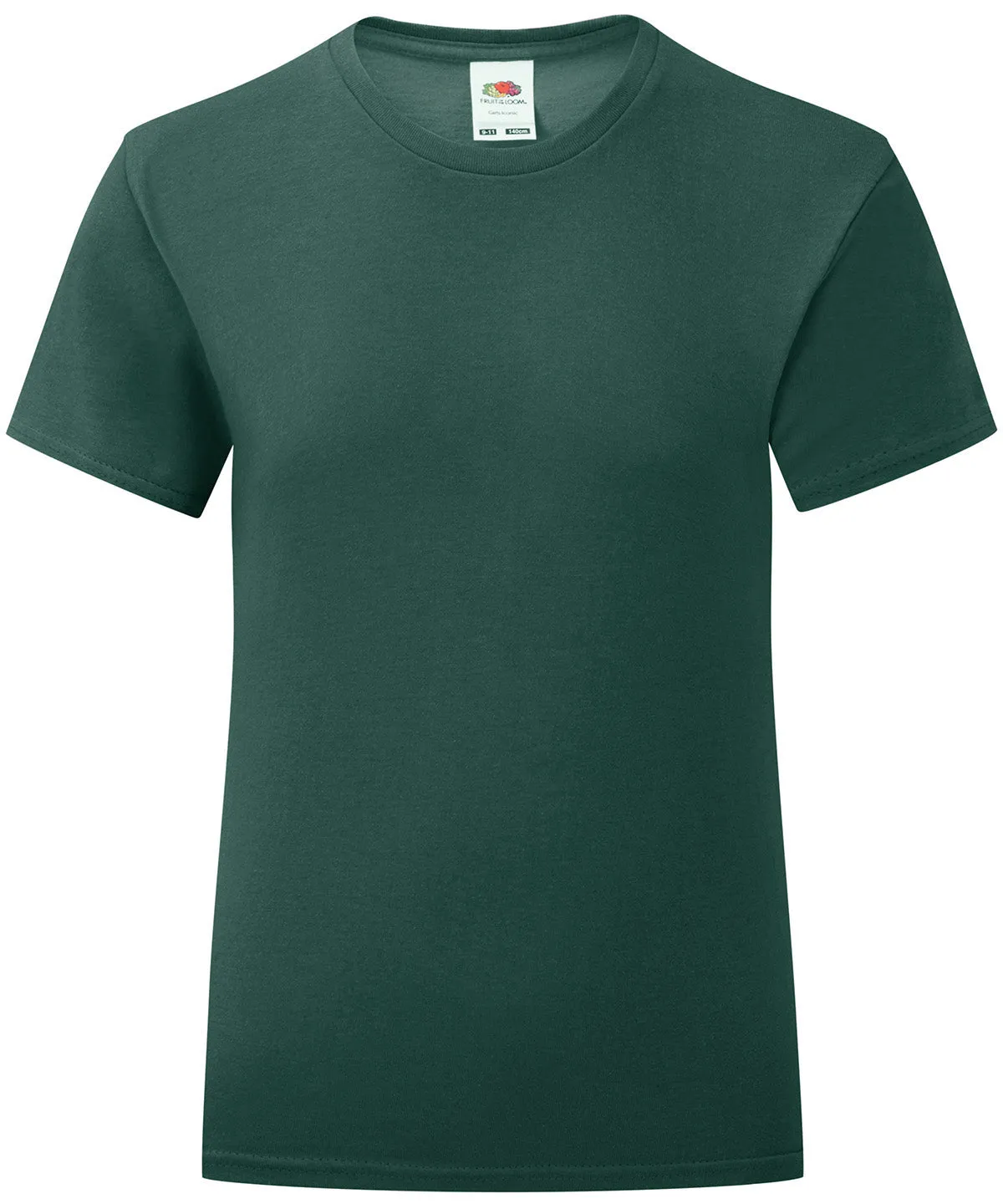 Girls iconic T | Forest Green