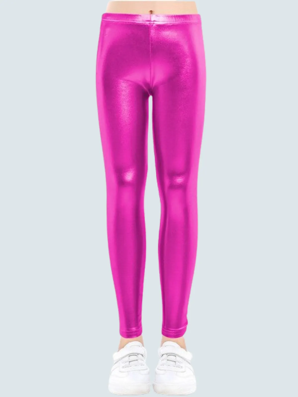 Girls Metallic Leggings