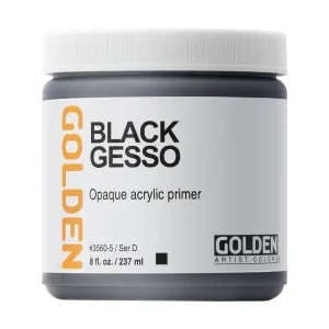 GOLDEN Black Gesso - 237ml