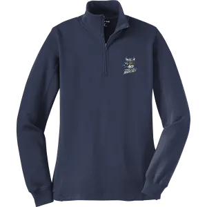 Hard Edge Hockey Ladies 1/4-Zip Sweatshirt