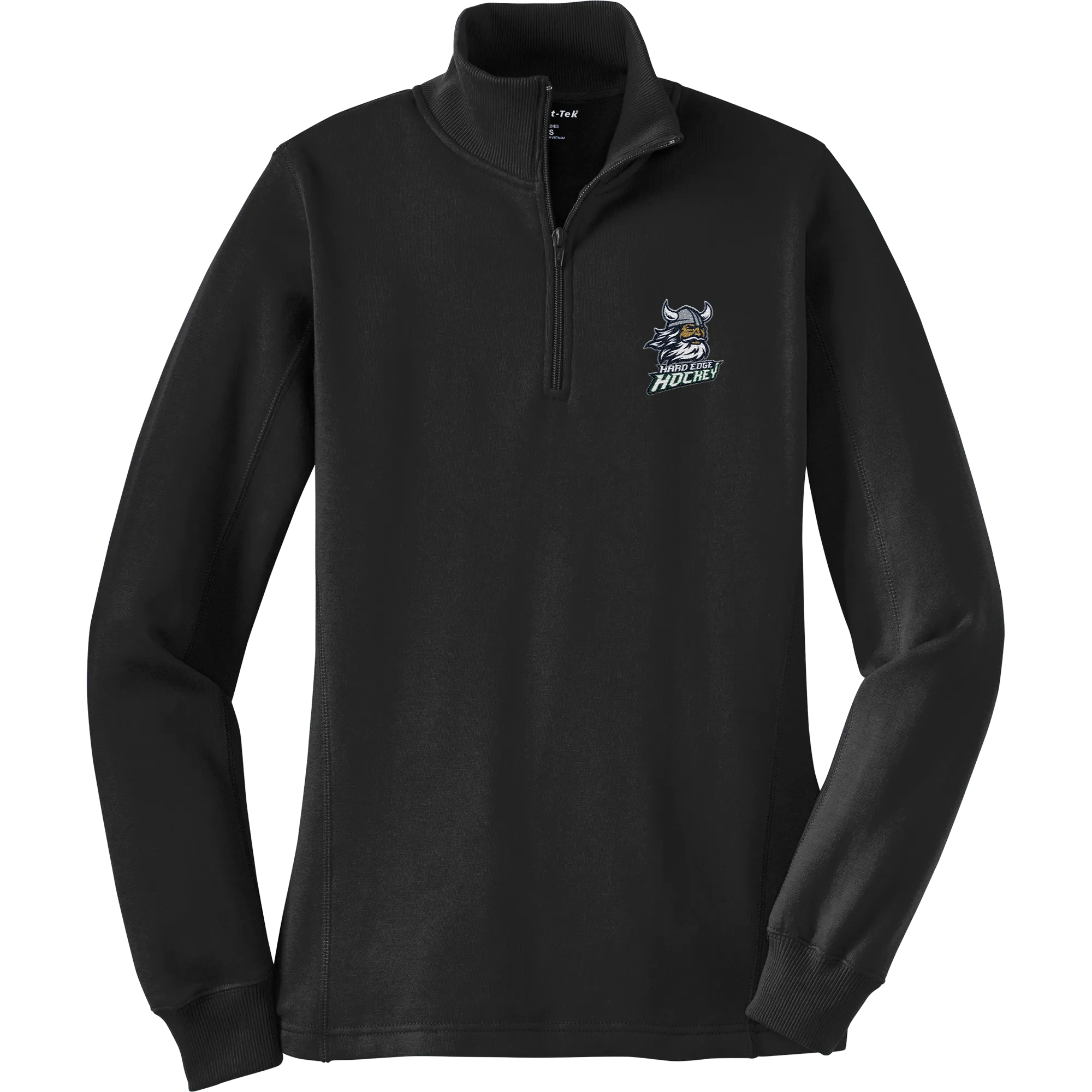 Hard Edge Hockey Ladies 1/4-Zip Sweatshirt