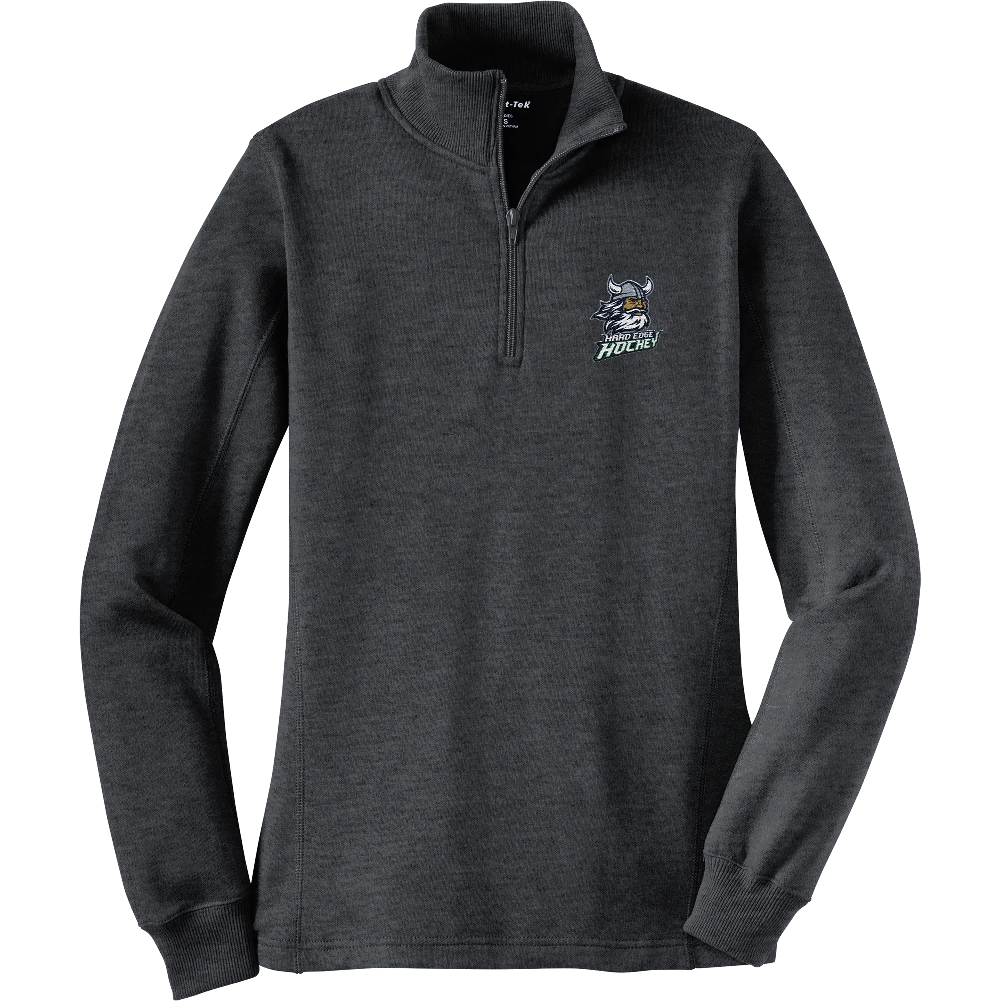 Hard Edge Hockey Ladies 1/4-Zip Sweatshirt