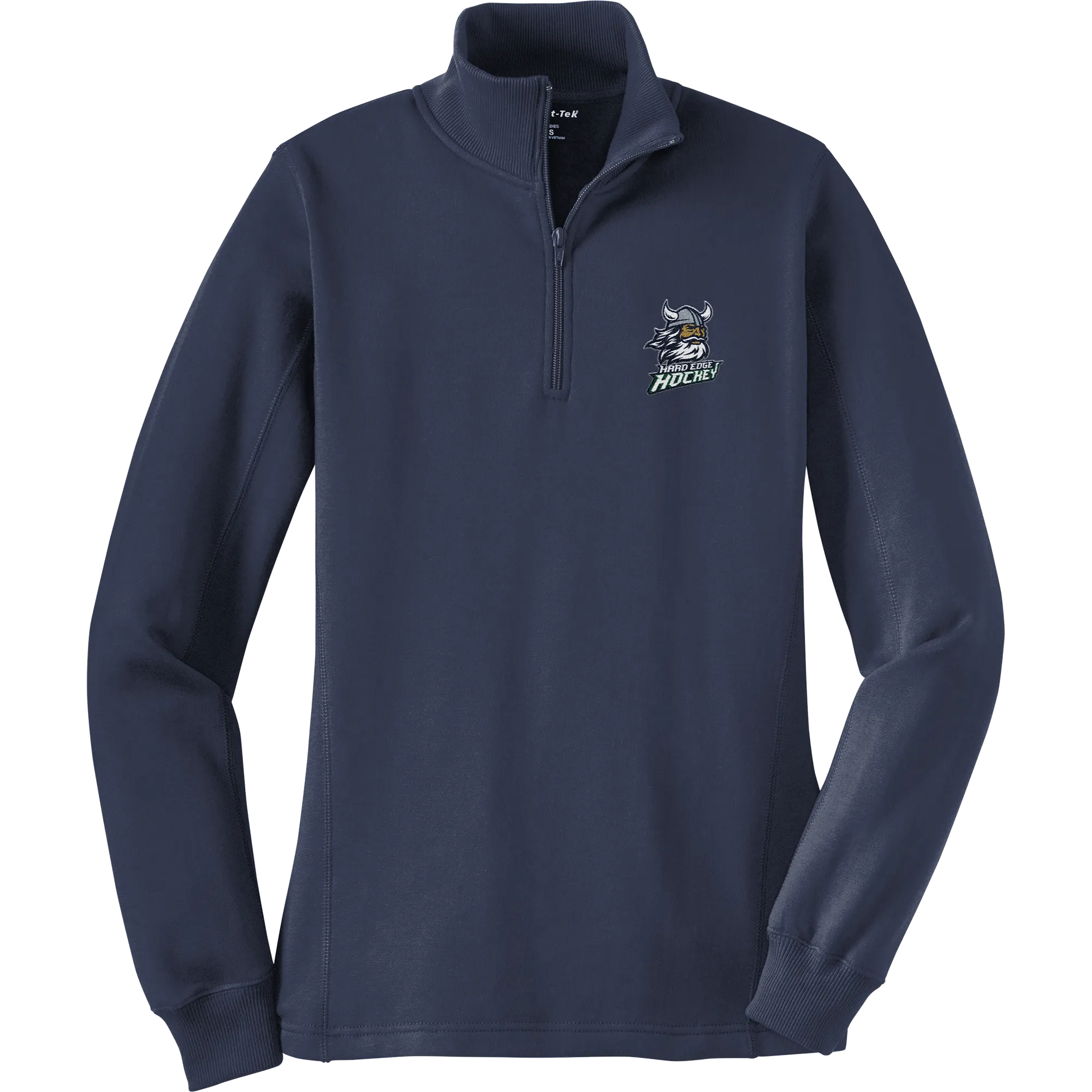 Hard Edge Hockey Ladies 1/4-Zip Sweatshirt