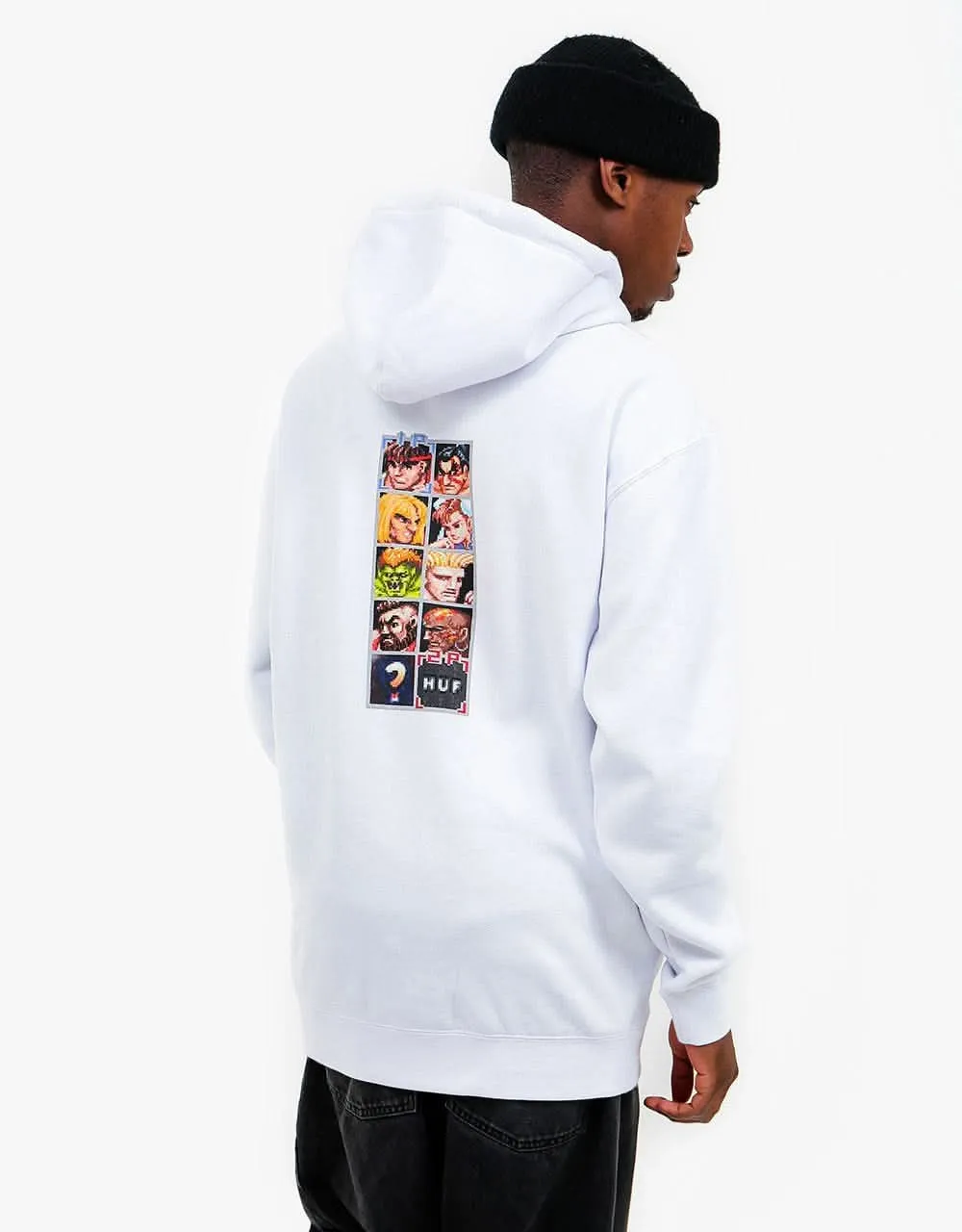 HUF x Street Fighter Arcade Pullover Hoodie - White