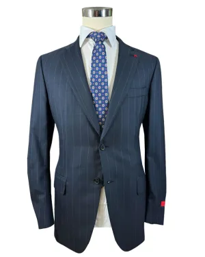 Isaia Suit Midnight Blue Pin Stripe - Men EU 54/ US 44