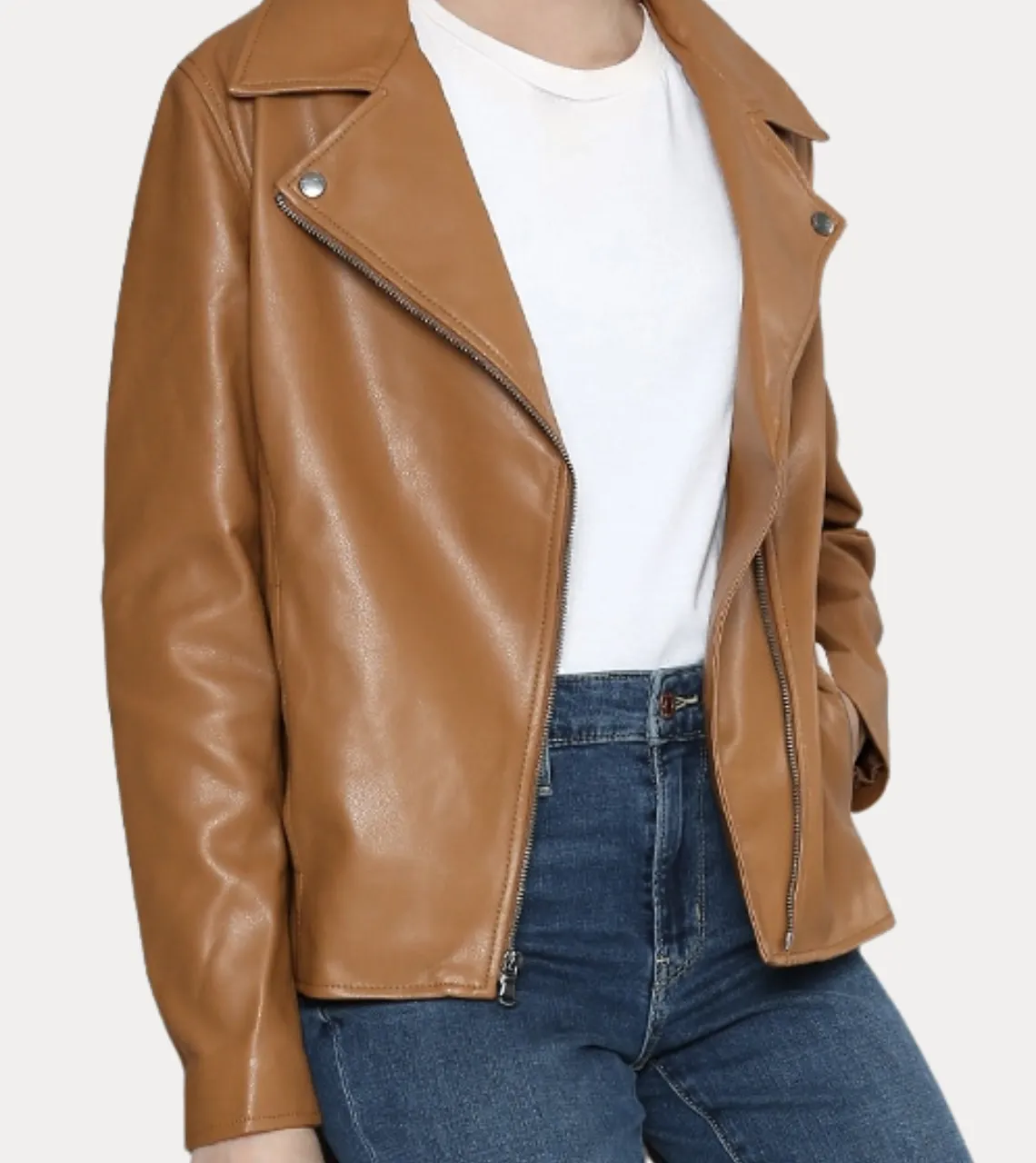 Kylie Brown Women's Biker Leather Jacket