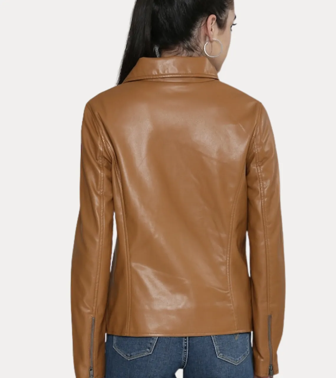 Kylie Brown Women's Biker Leather Jacket