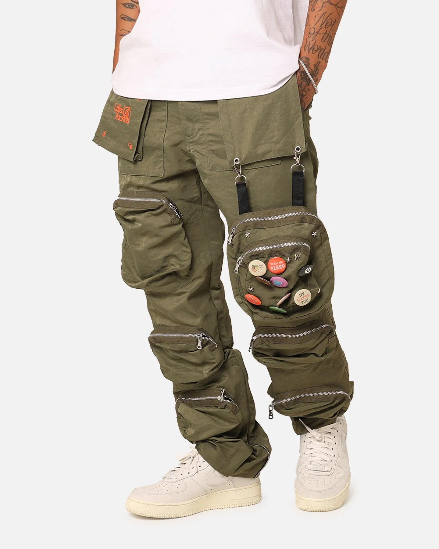 Lifted Anchors "V2 Bomber" Cargo Pants Moss Green