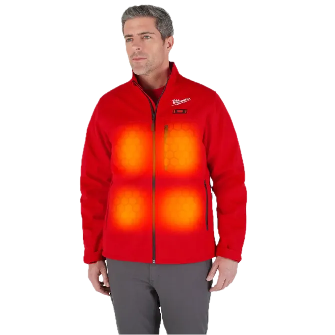 Milwaukee M100R M12™ Heated TOUGHSHELL™ Jacket with Battery - Red