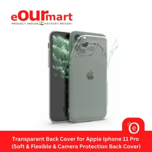 Mobile Back Cover for Apple iPhone 11 Pro ( Flexible | Silicone | Transparent )