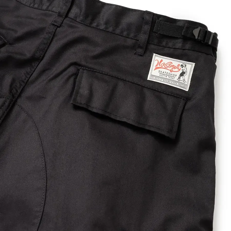 No-Comply Cargo Skate Pants - Black