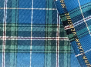 Ocean & Pine Virgin Wool Twill Tartan Plaid (Made in Italy)