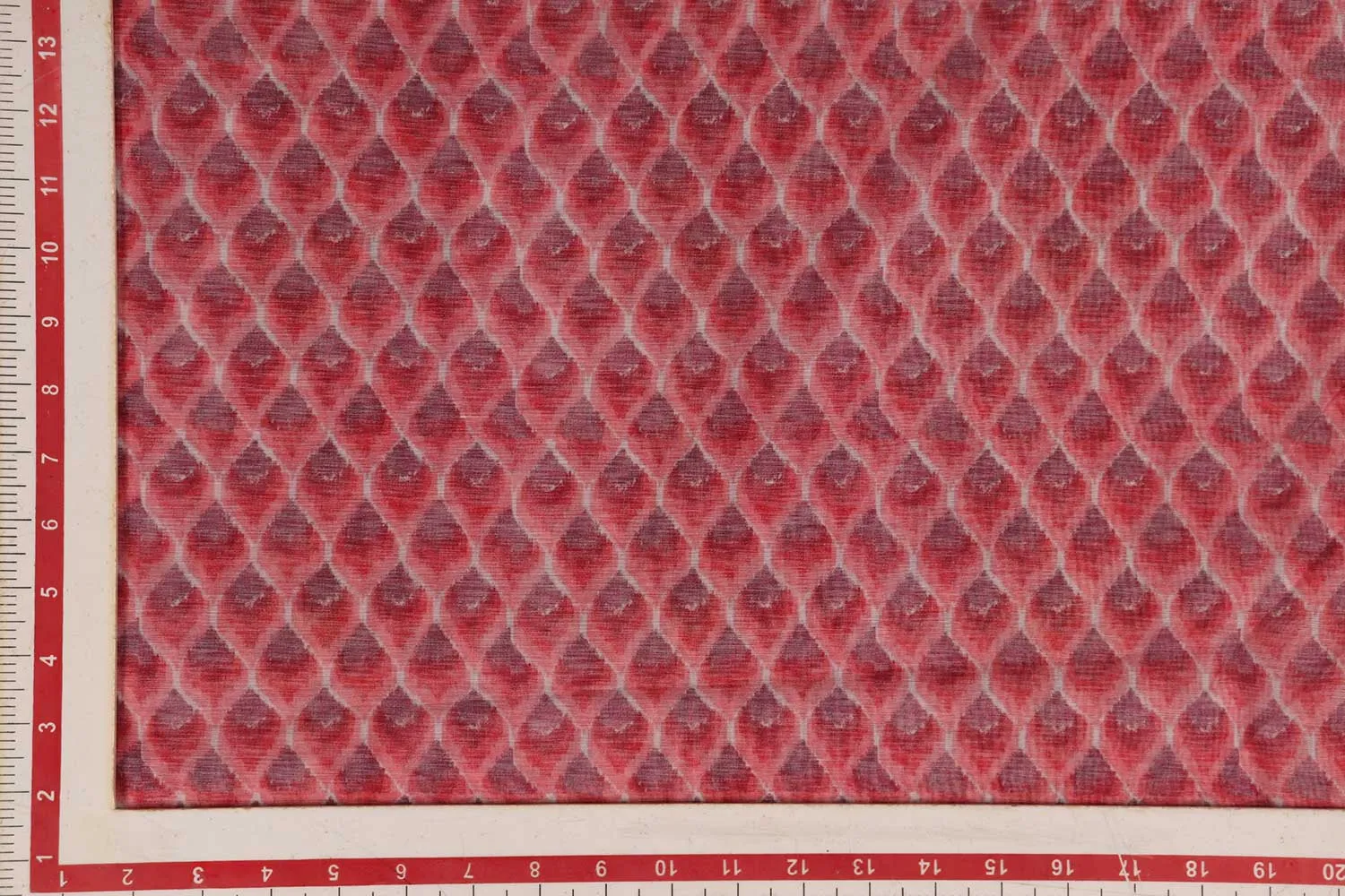 Old Rose Printed Chanderi Fabric