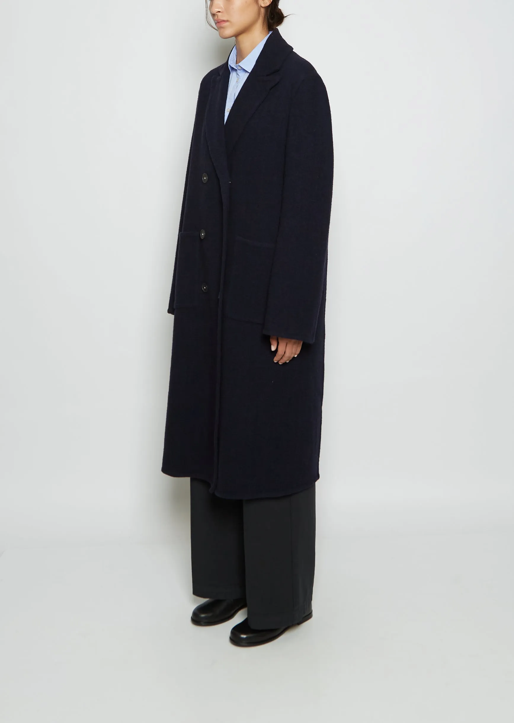 Praga Fleece Wool Coat