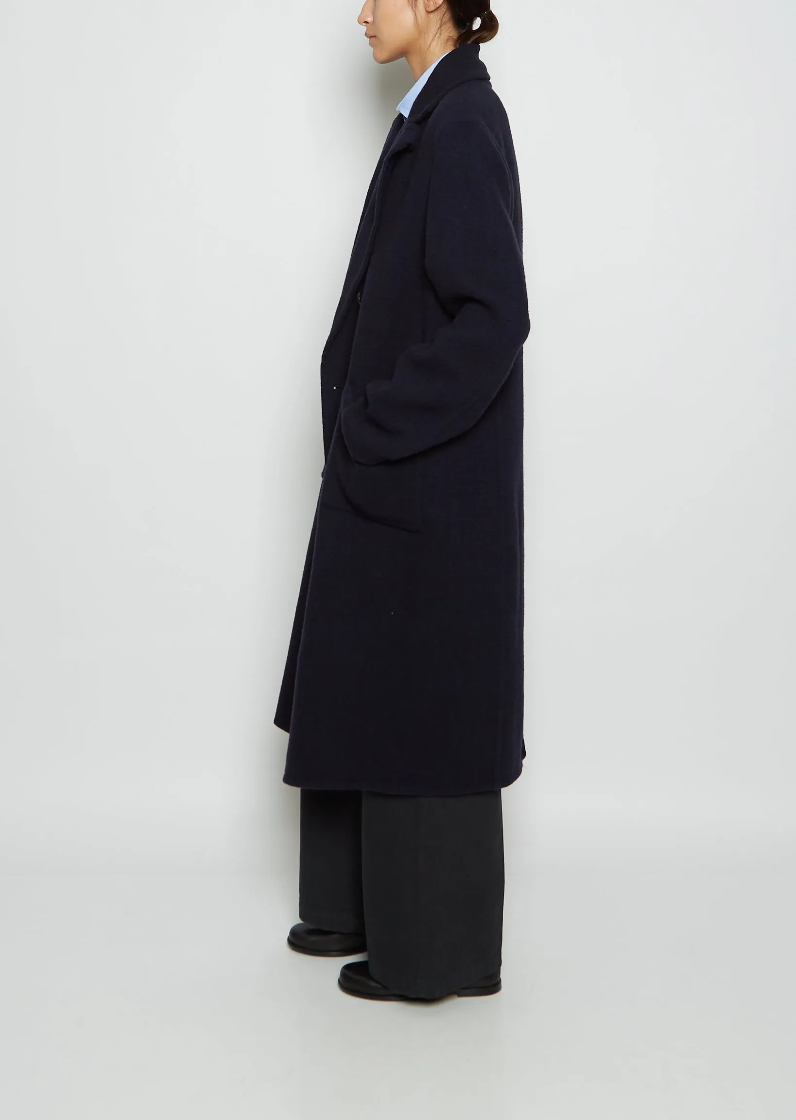 Praga Fleece Wool Coat