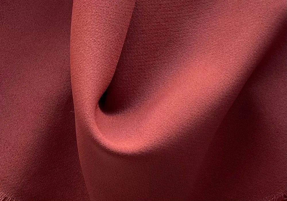 Rose Spice Stretch Viscose Crepe (Made in Italy)