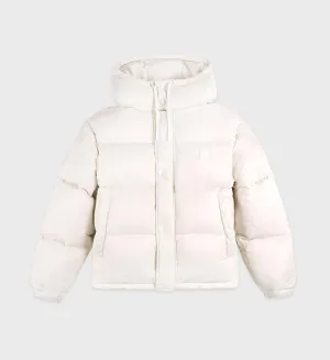 Running Woman Puffer Jacket - Off White