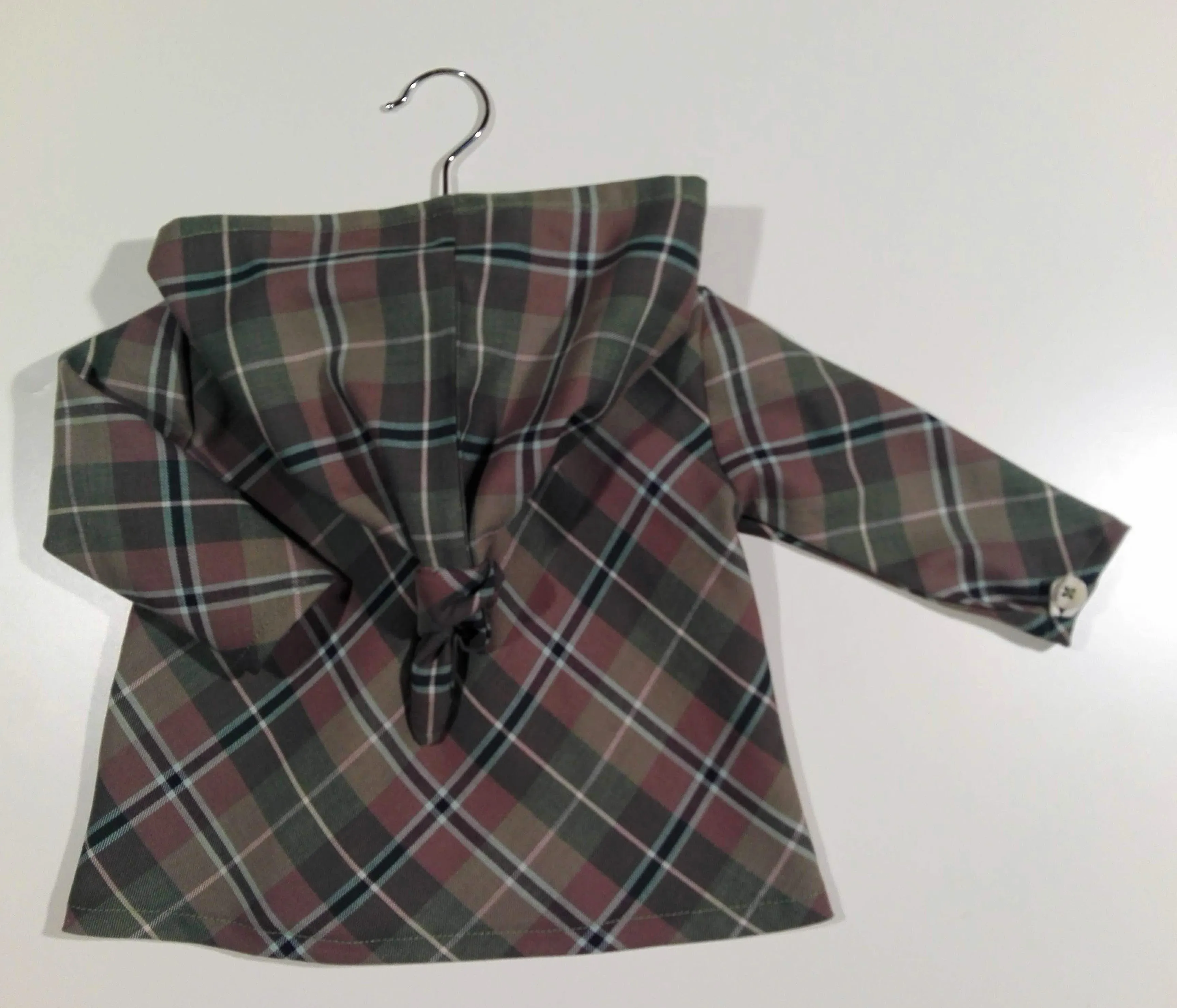 Shirt in flanel with patches on the sleeve