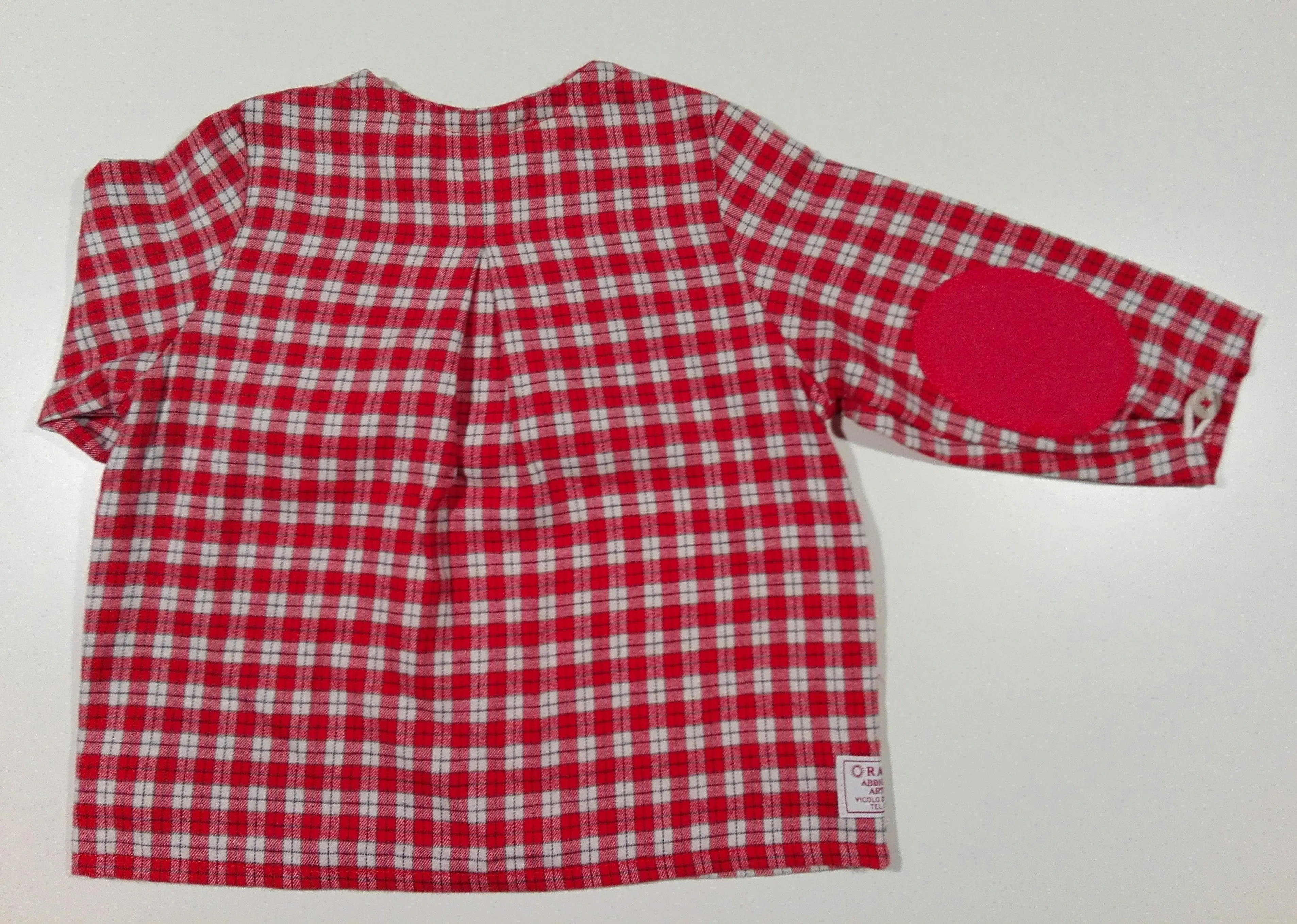 Shirt in flanel with patches on the sleeve