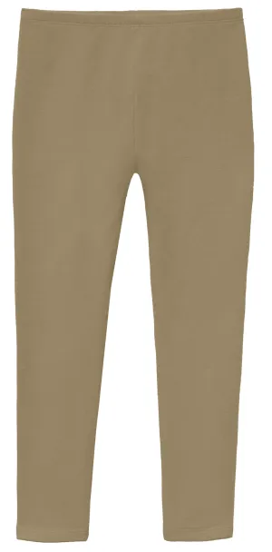 Soft Fleece Stretch Leggings| Dark Khaki